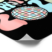 Groovy Happy New Year 2026 Party Cute New Years Ev Poster (Ecke)