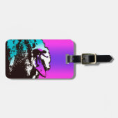 Groovy Hawaiian Surfer 1960er Jahre Retro Graphic Gepäckanhänger (Vorderseite horizontal)