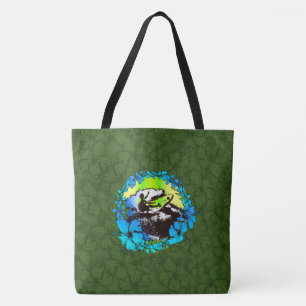 Groovy Hawaiian Surfer 1960er Retro Beach Bag Tasche