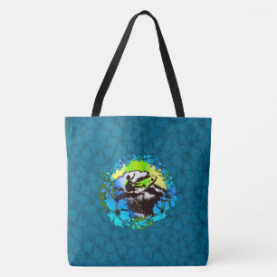 Groovy Hawaiian Surfer 1960er Retro Beach Bag Tasche