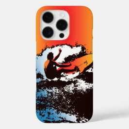 Groovy Hawaiian Surfer 1960er Retro Graphic Red iPhone 16 Pro Hülle
