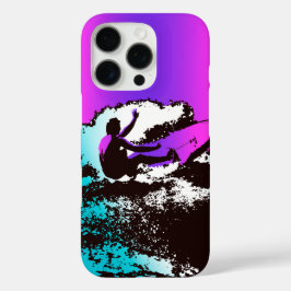 Groovy Hawaiian Surfer 1960er Retro Graphic Violet iPhone 16 Pro Hülle