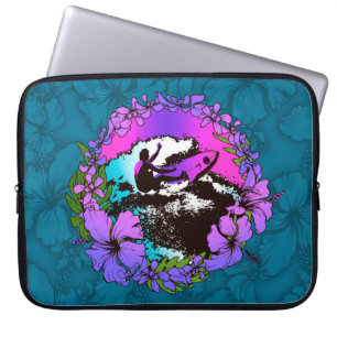 Groovy Hawaiian Surfer 1960er Retro Neoprenanzug-T Laptopschutzhülle