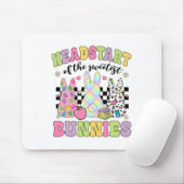 Groovy Headstart der süßsten Bunnies Leopard E Mousepad (Mit Mouse)