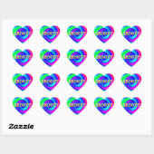 Groovy Heart Aufkleber (Blatt)