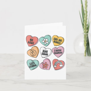Groovy Heart Candy Nicu Nurse Valentinstag Geschen Karte