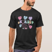 Groovy Heart Candy Nurse Valentinstag Frauen T-Shirt (Vorderseite)