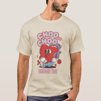 Groovy heart choo Wählen Sie aus Ihrem Angebot T-Shirt