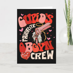 Groovy Heart Disco Cupids Lieblings-Obgyn-Crew Val Karte