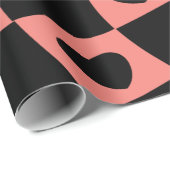Groovy Heart Shape Checkerboard, Y2K 90s Wrappin Geschenkpapier (Rolleneckpunkt)