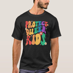 Groovy Heart Shape Schützen Quee Kinder LGBT Prix  T-Shirt