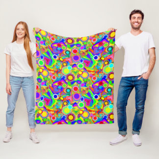 Groovy Hearts Blume Fleecedecke