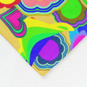 Groovy Hearts Blume Fleecedecke (Ecke)