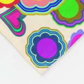 Groovy Hearts Blume Fleecedecke (Ecke)
