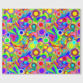 Groovy Hearts Blume Geschenkpapier (Flach)