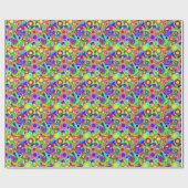 Groovy Hearts Blume Geschenkpapier (Flach)