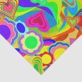 Groovy Hearts Blume Seidenpapier (Detail)