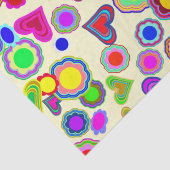 Groovy Hearts Blume Seidenpapier (Detail)
