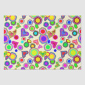 Groovy Hearts Blume Seidenpapier (Vorderseite)