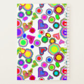 Groovy Hearts und Blume Planer (Rückseite)
