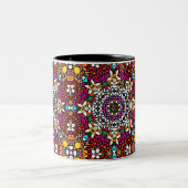 Groovy Heavenly Flower Power Zweifarbige Tasse (Mittel)