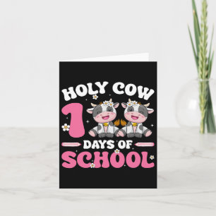 Groovy Heilige Kuh 100 Tage Schulmilchstudient Karte