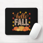 Groovy Hello Herbst Herbstmaple Blätter Pumpkin Le Mousepad (Mit Mouse)
