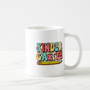 Groovy Hello Kindergarten Stimmung Retro Lehrer Ck Kaffeetasse