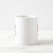Groovy Hello Kindergarten Stimmung Retro Lehrer Ck Kaffeetasse (Mittel)