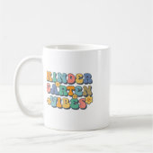 Groovy Hello Kindergarten Stimmung Retro Lehrer Ck Kaffeetasse (Links)