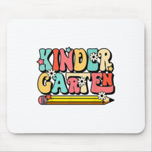 Groovy Hello Kindergarten Stimmung Retro Lehrer Ck Mousepad