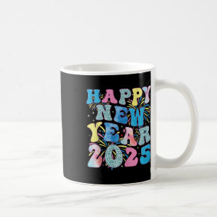 Groovy Hello New Year 2025 Family Matching Celebra Kaffeetasse