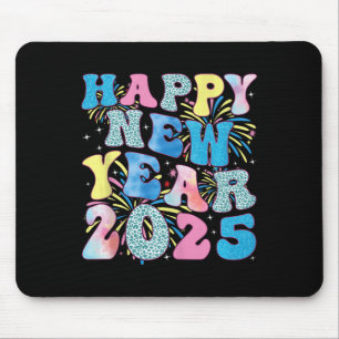 Groovy Hello New Year 2025 Family Matching Celebra Mousepad