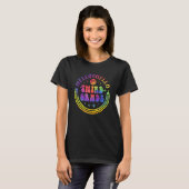 Groovy Hello Third Grade Gefärbte Krawatte zurück  T-Shirt (Vorne ganz)