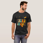 Groovy Hello Third Grade Vibes Retro Teachers Back T-Shirt (Vorne ganz)