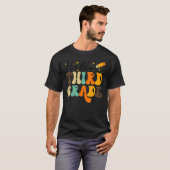 Groovy Hello Third Grade Vibes Retro Teachers Back T-Shirt (Vorne ganz)