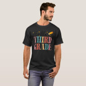 Groovy Hello Third Grade Vibes Retro Teachers Back T-Shirt (Vorne ganz)