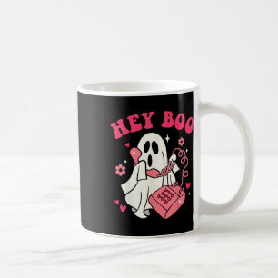 Groovy Hey Boo Niedlich Ghost Funny Halloween Mens Kaffeetasse