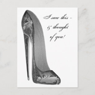 Groovy High Heel Stiletto Shoe Gaben Postkarte