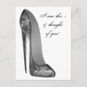 Groovy High Heel Stiletto Shoe Gaben Postkarte (Vorderseite)