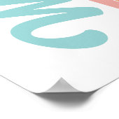 Groovy High School Graduation Party Willkommen Poster (Ecke)