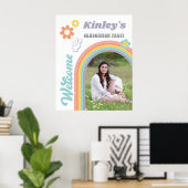 Groovy High School Graduation Party Willkommen Poster (Heimbüro)