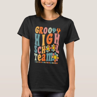 Groovy High School Team Bunte Daisy zurück zur Sch T-Shirt