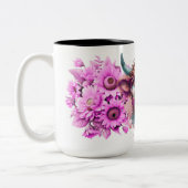 Groovy Highland Bloom Zweifarbige Tasse (Links)