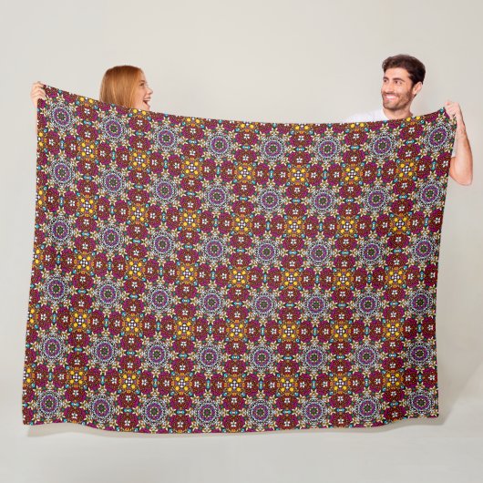 Groovy Himmlische Blumenkraft Fleecedecke (Beispiel)