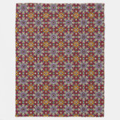 Groovy Himmlische Blumenkraft Fleecedecke (Vorderseite)