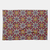 Groovy Himmlische Blumenkraft  Geschirrtuch (Horizontal)