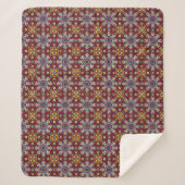 Groovy Himmlische Blumenkraft Sherpadecke (Vorderseite)