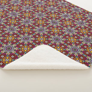 Groovy Himmlische Blumenkraft Sherpadecke