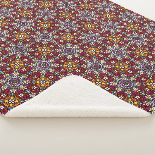 Groovy Himmlische Blumenkraft Sherpadecke (3/4)